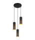 Crocky Cluster Pendant Ceiling Light Matt Black 3x E27-1