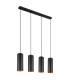 Crocky Bar Pendant Ceiling Light Matt Black 4x E27-2