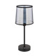 Lunki Table Lamp with Round Tapered Shade Matt Black LED Dimmable 2700-4000K Touch Dimmer-2