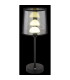 Lunki Table Lamp with Round Tapered Shade Matt Black LED Dimmable 2700-4000K Touch Dimmer-3