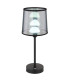Lunki Table Lamp with Round Tapered Shade Matt Black LED Dimmable 2700-4000K Touch Dimmer-5