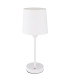 Lunki Table Lamp with Round Tapered Shade White Matt LED Dimmable 2700-4000K Touch Dimmer-2