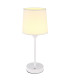 Lunki Table Lamp with Round Tapered Shade White Matt LED Dimmable 2700-4000K Touch Dimmer-3