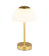 Sarima Integrated LED Table Lamp Brass-Coloured Matt Opal Glass Shade LED Dimmable 2700-4000K Touch Dimmer-1