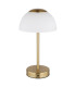 Sarima Integrated LED Table Lamp Brass-Coloured Matt Opal Glass Shade LED Dimmable 2700-4000K Touch Dimmer-3