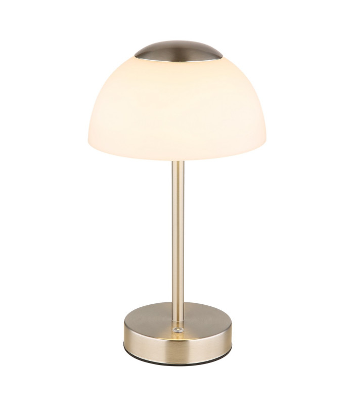 Sarima Integrated LED Table Lamp Nickel Matt Opal Glass Shade LED Dimmable 2700-4000K Touch Dimmer-4