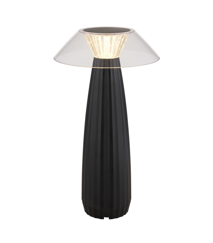 Illumi Integrated LED Table Lamp Matt Black LED Dimmable 3000K Touch Dimmer-1