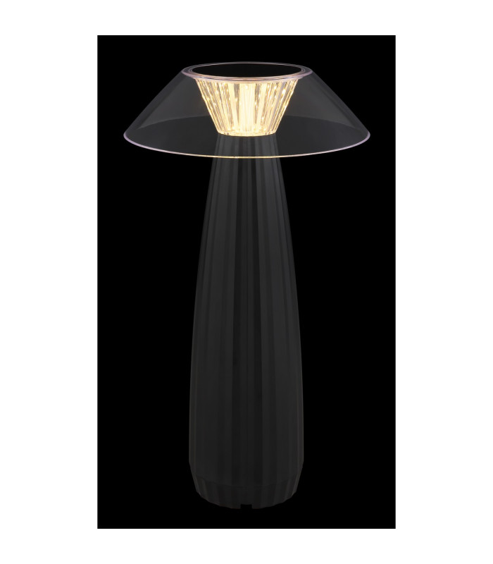 Illumi Integrated LED Table Lamp Matt Black LED Dimmable 3000K Touch Dimmer-4