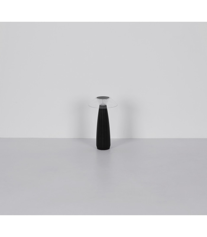Illumi Integrated LED Table Lamp Matt Black LED Dimmable 3000K Touch Dimmer-9