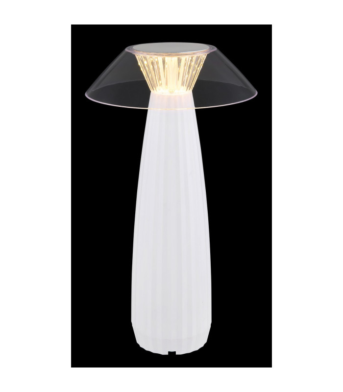 Illumi Integrated LED Table Lamp White Matt LED Dimmable 3000K Touch Dimmer-5
