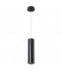 1 Light Slim Ceiling Pendant Black, Gold 6.8cm, GU10 - 1