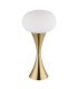 Lula Globe Table Lamp Brass-Coloured Matt Opal Glass Shade 1x E14-2