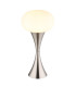 Lula Globe Table Lamp Nickel Matt Opal Glass Shade 1x E14-1