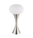 Lula Globe Table Lamp Nickel Matt Opal Glass Shade 1x E14-2
