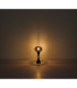 Lula Globe Table Lamp Matt Black Smoke Glass Shade 1x E14-4