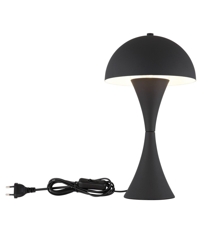 Dima Bedside Table Lamp Matt Black 1x E27-4