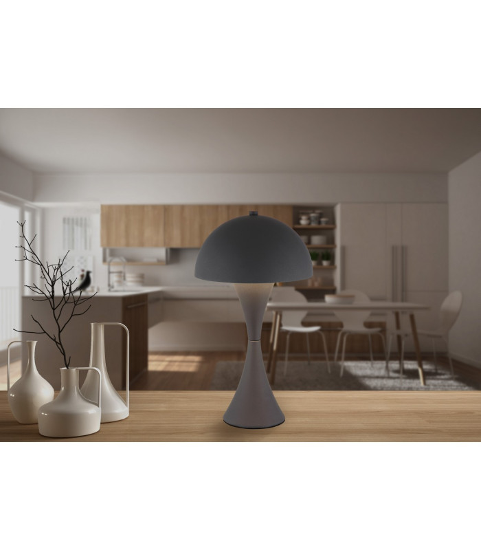 Dima Bedside Table Lamp Matt Black 1x E27-5