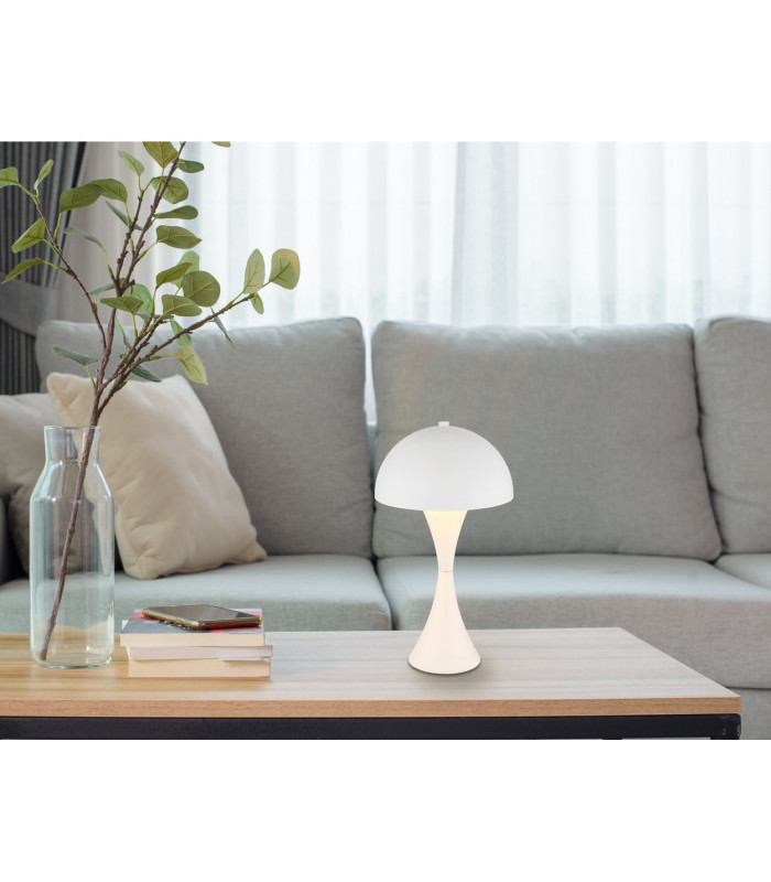 Dima Bedside Table Lamp White Matt 1x E27-6