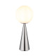 Pinpal Globe Table Lamp Nickel Matt Ball Opal Glass Shade 1x E27-1