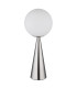 Pinpal Globe Table Lamp Nickel Matt Ball Opal Glass Shade 1x E27-2