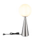 Pinpal Globe Table Lamp Nickel Matt Ball Opal Glass Shade 1x E27-3
