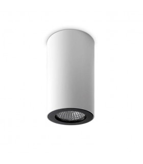 1 Light Round Surface Mounted Downlight White, Black, GU10 - 1