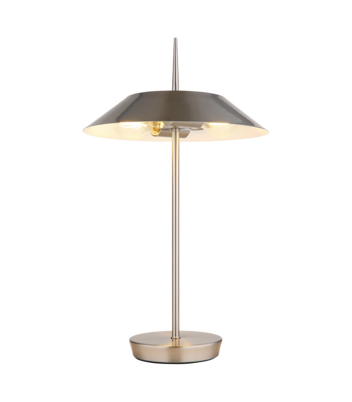 Brenlor Bedside Table Lamp Nickel Matt 2x E27-3