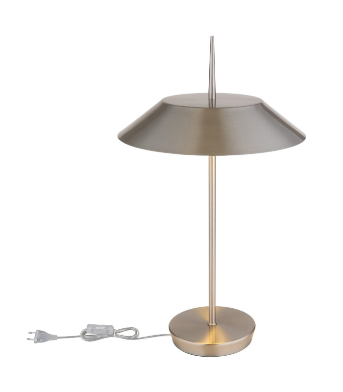 Brenlor Bedside Table Lamp Nickel Matt 2x E27-4