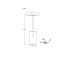 Travertin 20cm Integrated LED Table Lamp Grey Gold LED 3000K Touch Dimmer-9