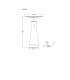 Travertin 20cm Integrated LED Table Lamp Grey LED 3000K Touch Dimmer-8
