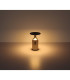 Travertin 12cm Integrated LED Table Lamp Grey Gold LED 3000K Touch Dimmer-6
