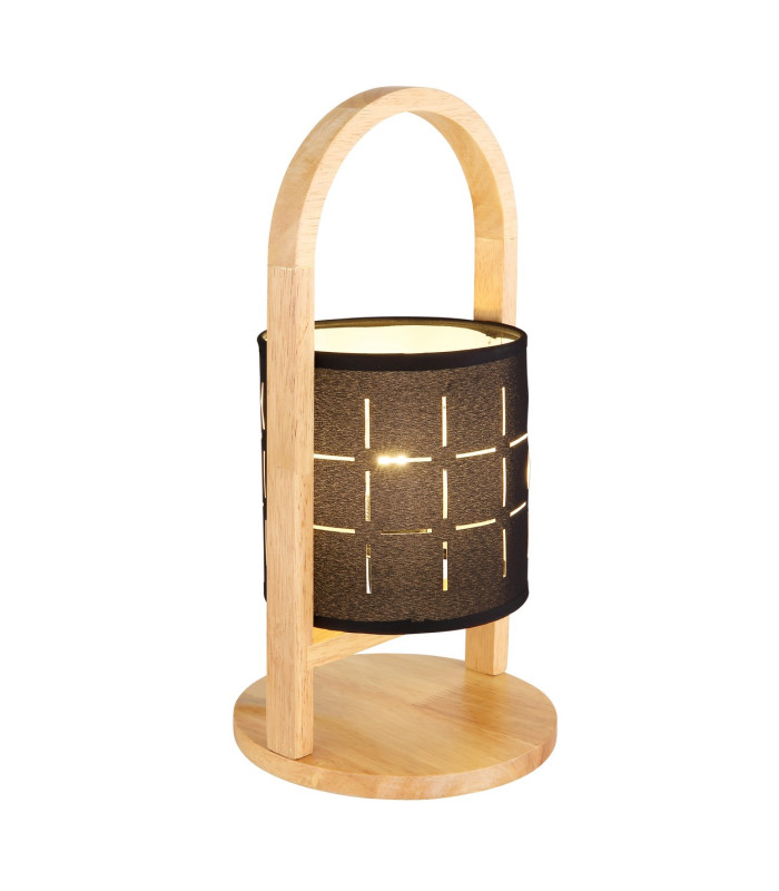 Ninja Bedside Table Lamp Natural Color Black 1x E14-1