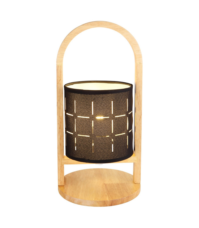 Ninja Bedside Table Lamp Natural Color Black 1x E14-3