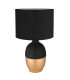 Valentino Table Lamp with Round Shade Black 1x E14-2