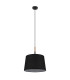Kikki Cylindrical Pendant Ceiling Light Matt Black 1x E27-2