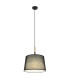 Kikki Cylindrical Pendant Ceiling Light Matt Black 1x E27-4