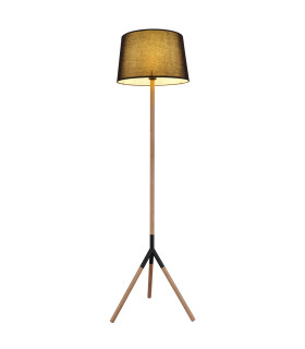 Kikki Tripod Floor Lamp Matt Black 1x E27-1