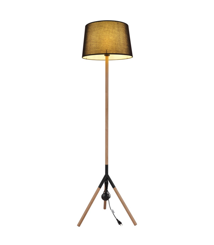 Kikki Tripod Floor Lamp Matt Black 1x E27-6