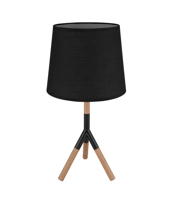 Kikki Table Lamp with Round Tapered Shade Matt Black 1x E27-2