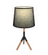 Kikki Table Lamp with Round Tapered Shade Matt Black 1x E27-4