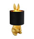 Rabbit Table Lamp with Round Shade Gold Colours Matt 1x E27-1