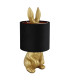 Rabbit Table Lamp with Round Shade Gold Colours Matt 1x E27-2