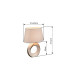 Jeremy Table Lamp with Oval Shade Ceramics 1x E27-5