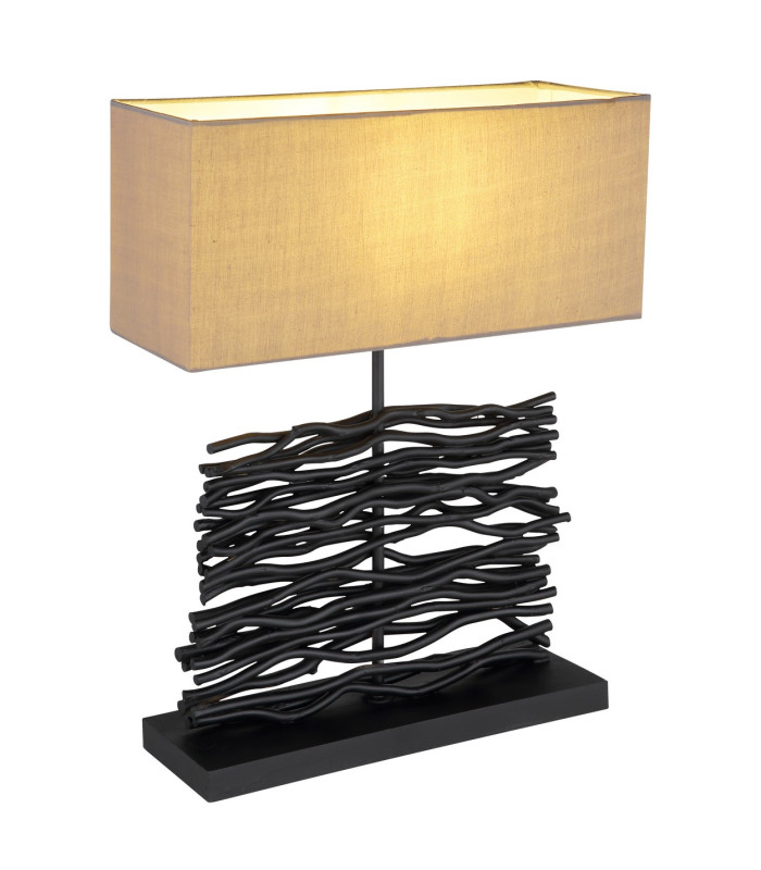 Jamie Table Lamp with Shade Black 1x E27-1
