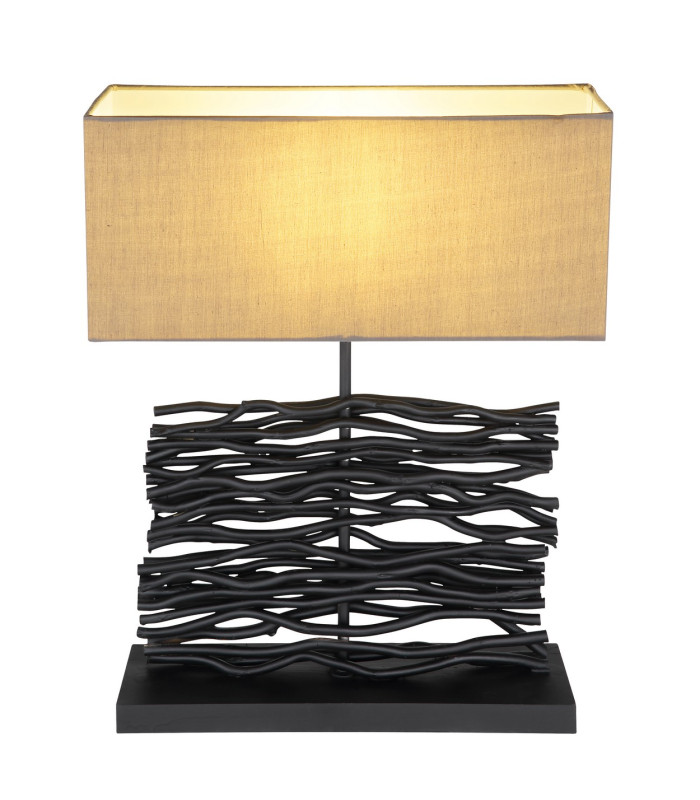 Jamie Table Lamp with Shade Black 1x E27-3