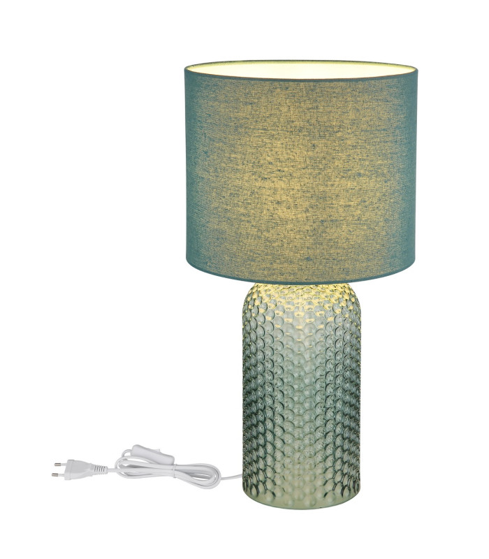 Sofia Table Lamp with Round Shade Pale Green 1x E27-6
