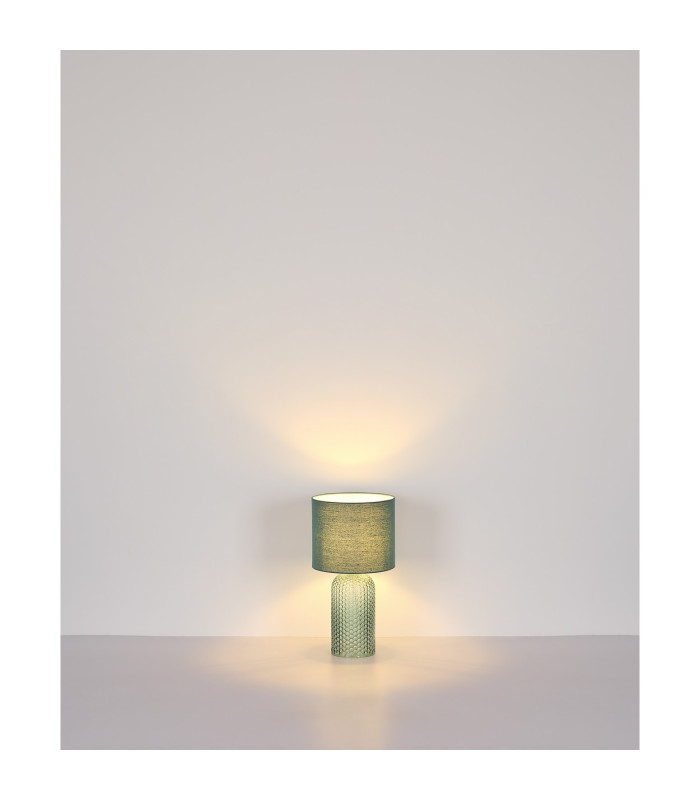 Sofia Table Lamp with Round Shade Pale Green 1x E27-8