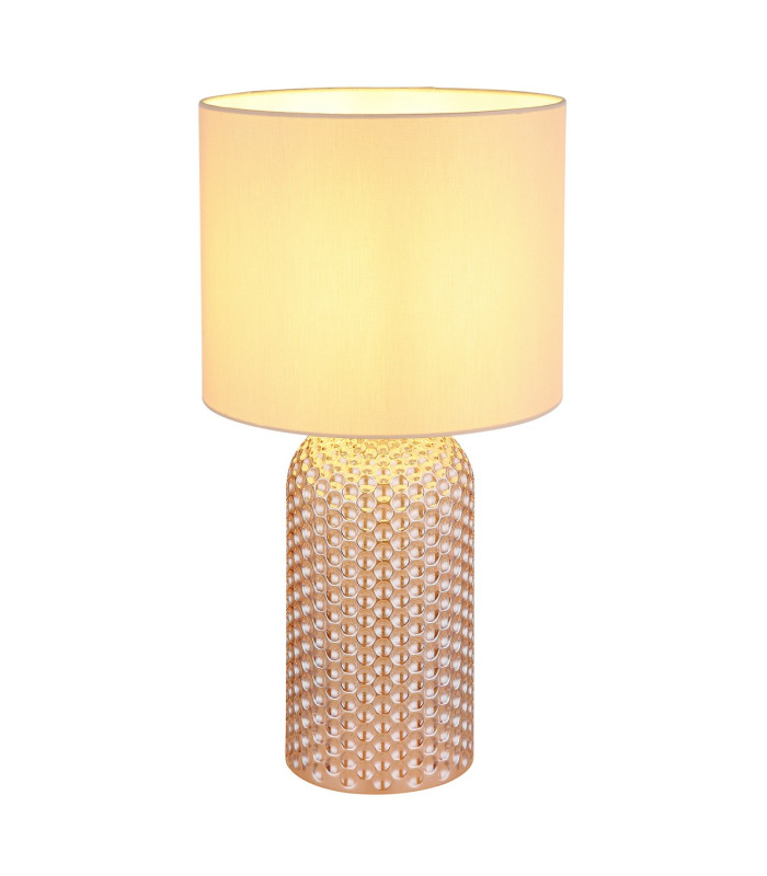 Sofia Table Lamp with Round Shade Champagne Colored 1x E27-1