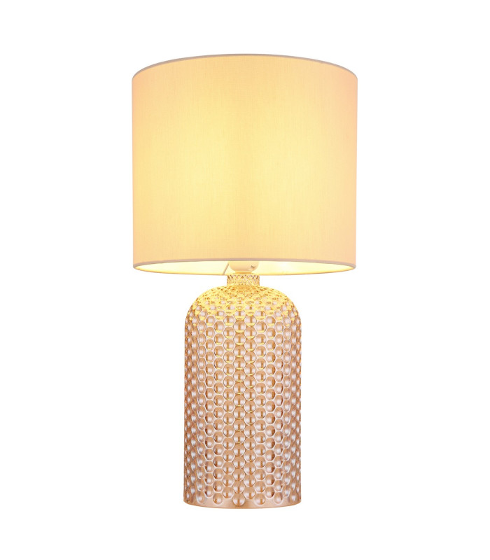 Sofia Table Lamp with Round Shade Champagne Colored 1x E27-3