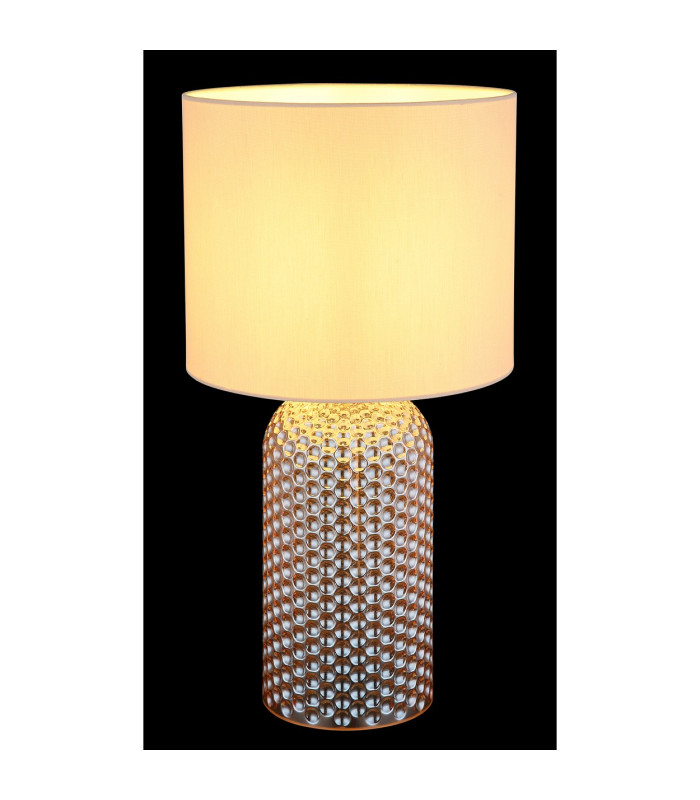 Sofia Table Lamp with Round Shade Champagne Colored 1x E27-4